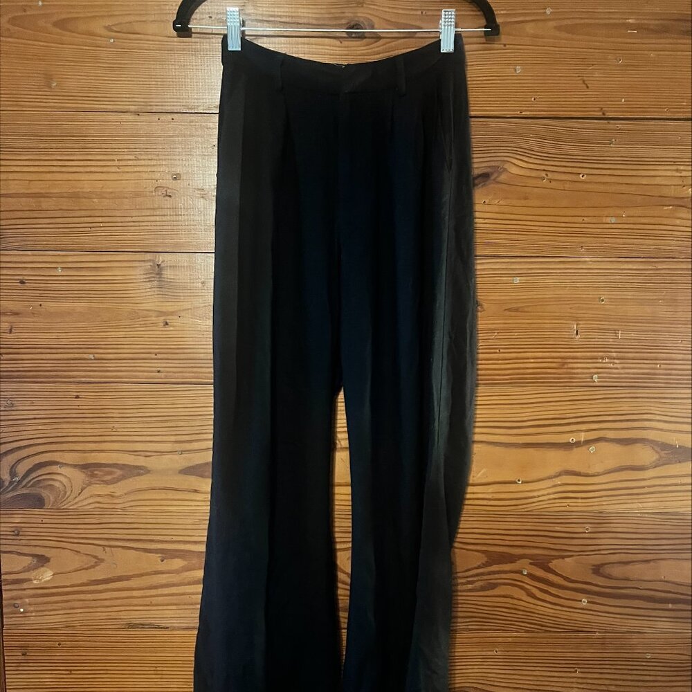 Black Linen Pants - Size S